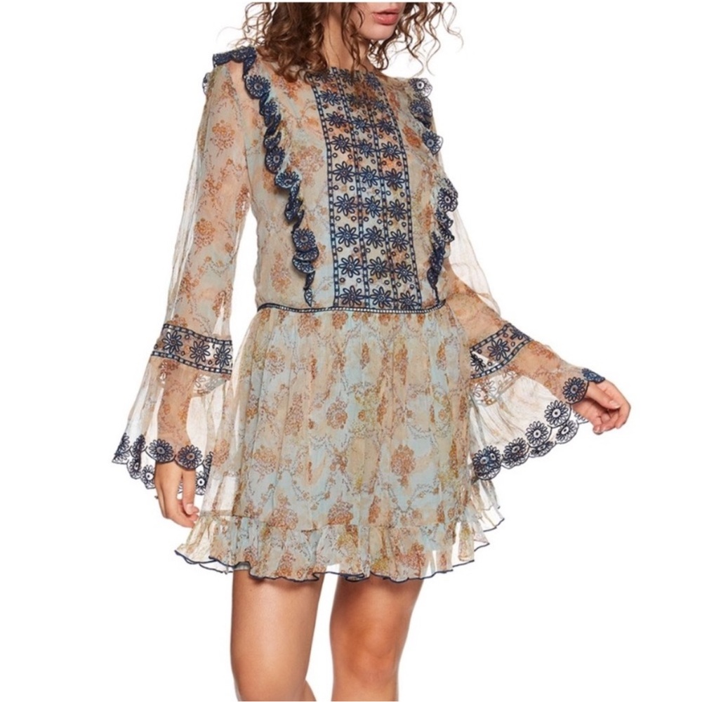 NWOT Free People Country Roads Mini Dress Size Small
